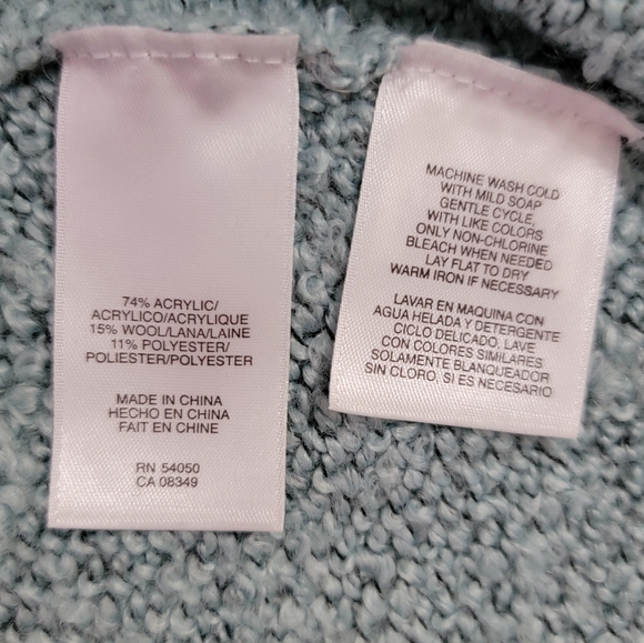 Evan Picone Light Blue Teddy Jacket - Picture 4 of 6